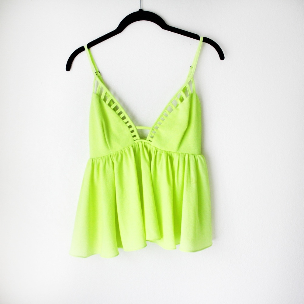 Neon Lime Statement Top